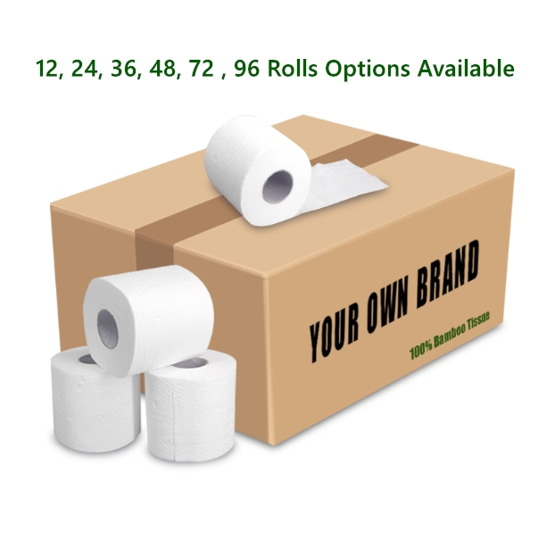 Eco-Friendly 100% Bamboo Tissue Toilet Paper for Sustainable Living