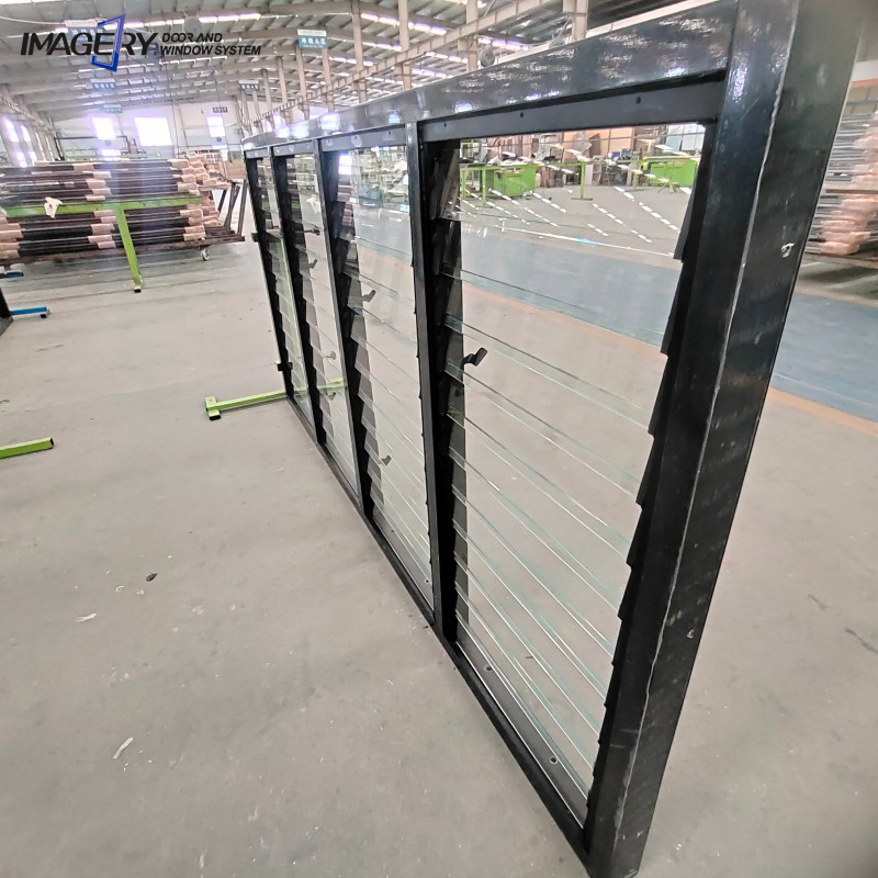 Aluminum Louver Modern Window Jalousie Windows with Fly Screen