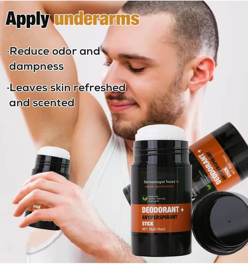 Wholesale 40g 50g Natural Probiotics Body Stick Deodorant & Antiperspirant with Minerals for Effective Odor Removing & Anti-Sweating