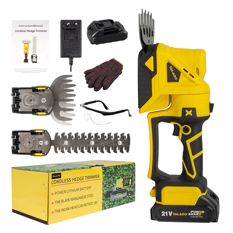 Portable Electric Hedge Trimmer Cordless Rechargeable Garden Pruning Tool