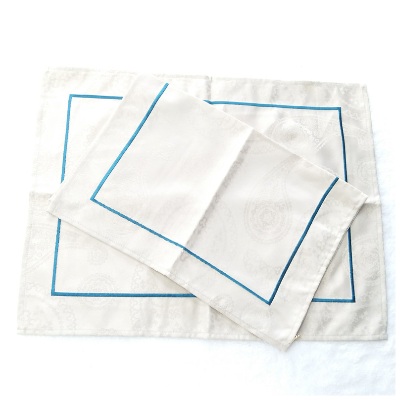 Chinese Factory Cotton Tablecloth Customizable Napkins Small Square Gold Tablecloth