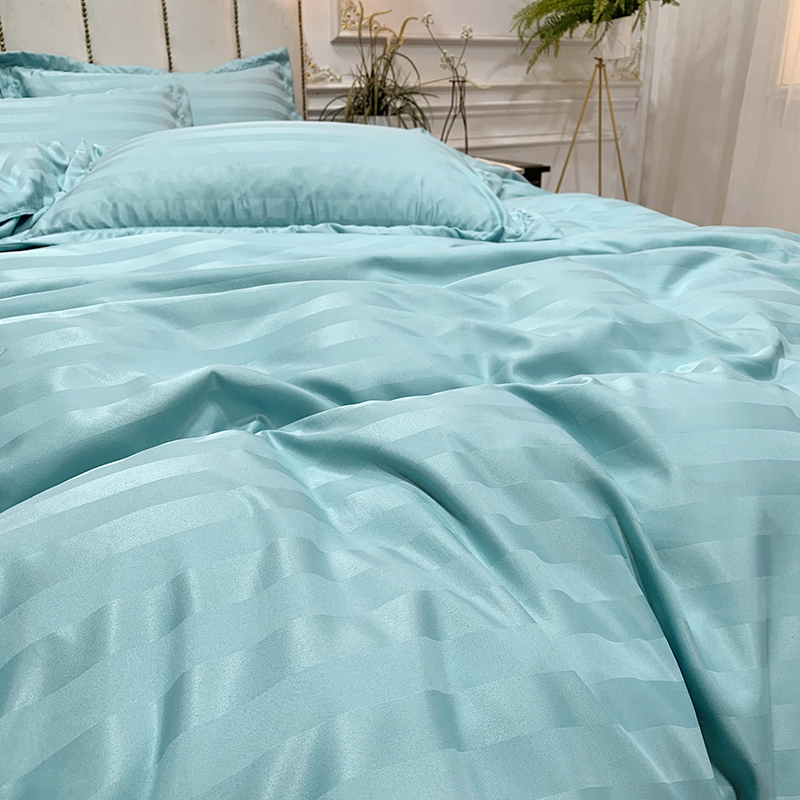 Quality Satin Stripe 3cm Home Hotel Bedding on Sale Available in Several Colors