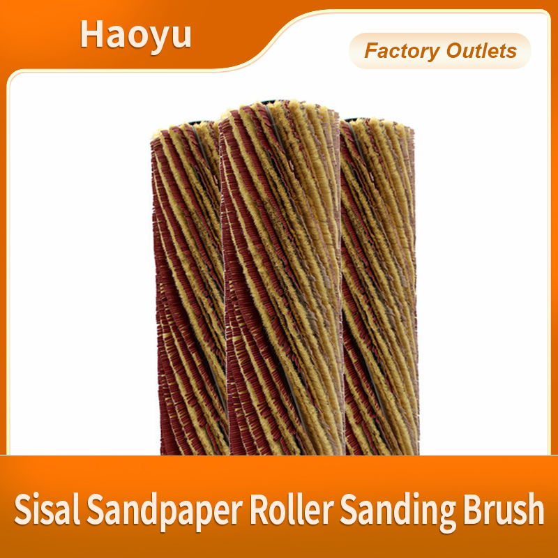 Шлифовальный ролик из сизалевой шкурки для дерева и мебели