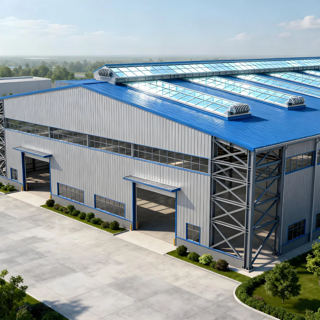 Custom Heavy Steel Structure Warehouse 10-40m Span ASTM/GB Standard Windproof Seismic for Logistics/Manufacturing Storage