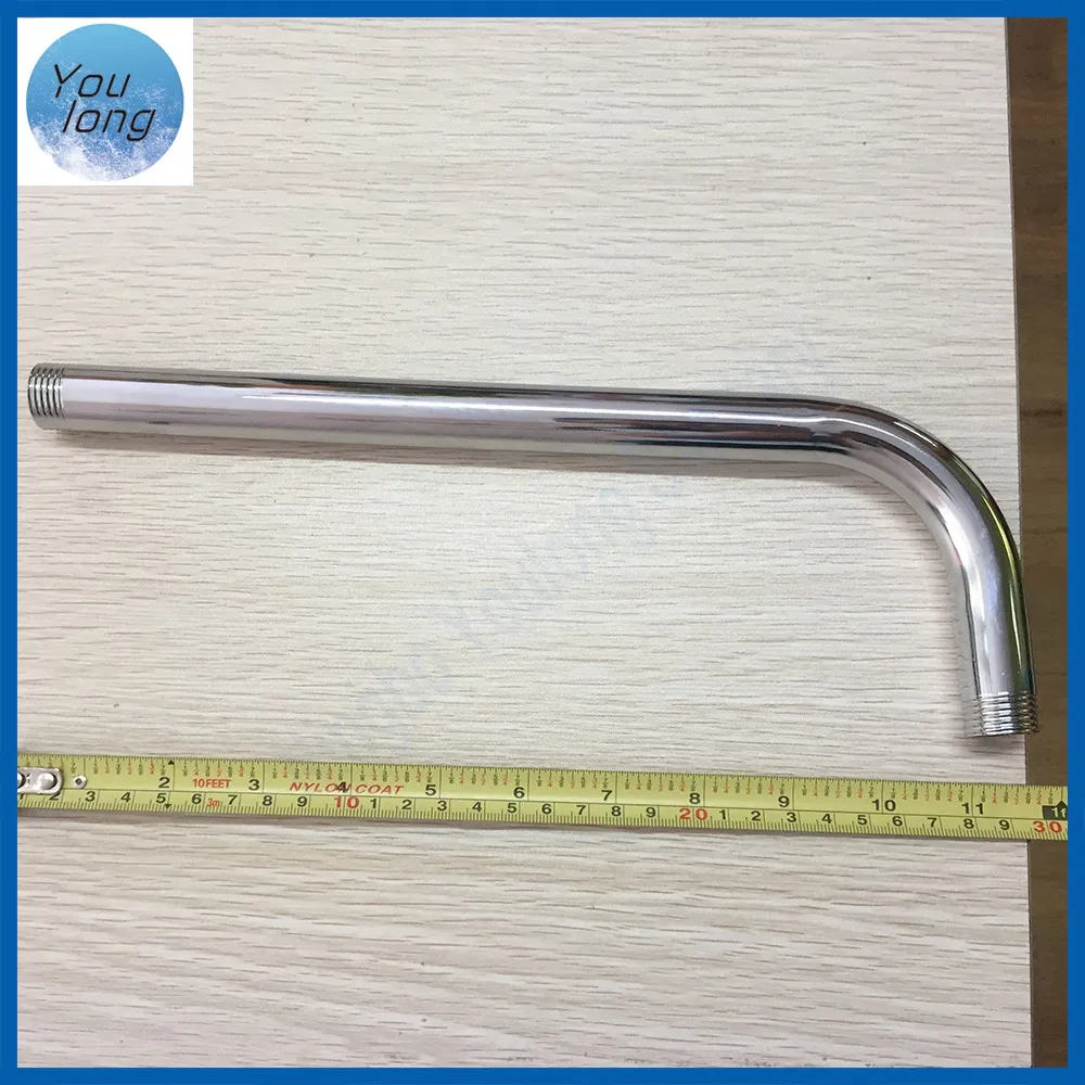 Extra Long Stainless Steel 30cm Replacement Shower Arm with Flange