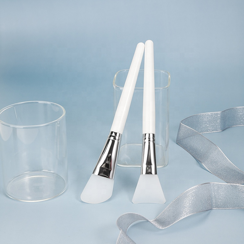 2PCS Silica Gel Mask Brush New Facial Beauty Tools Application Cosmetic Mask Brush Face Silicone Mask Brush