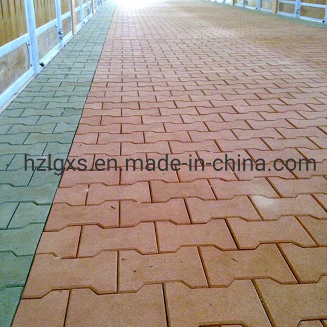 Colorful Sidewalk Interlocking Mat Rubber Mould Paver Bone Rubber Flooring Tiles