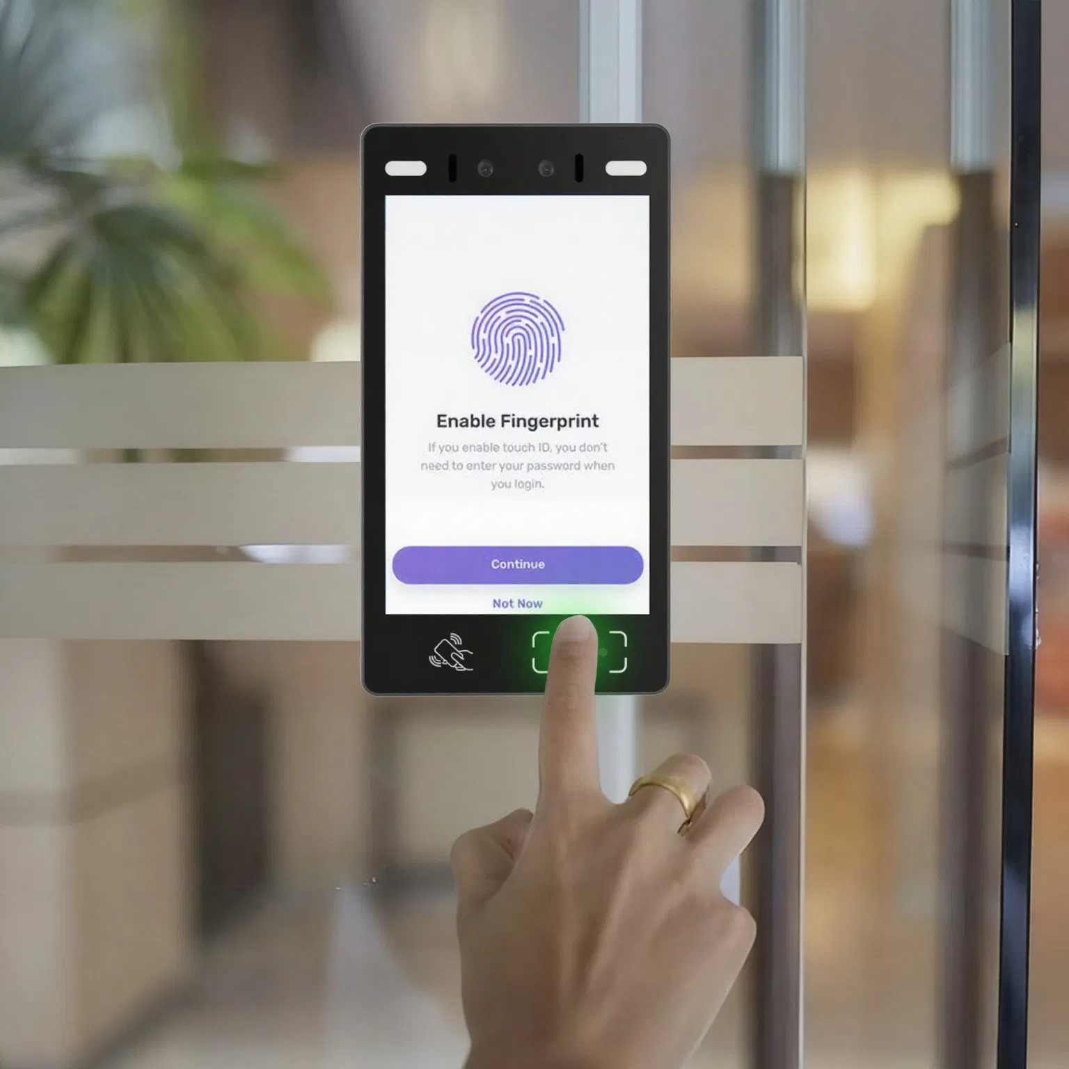 Suntek Biometric Access Control System Night Vision IC/ID Card Reader Free API Motion Detection Fingerprint Facial Recognition System