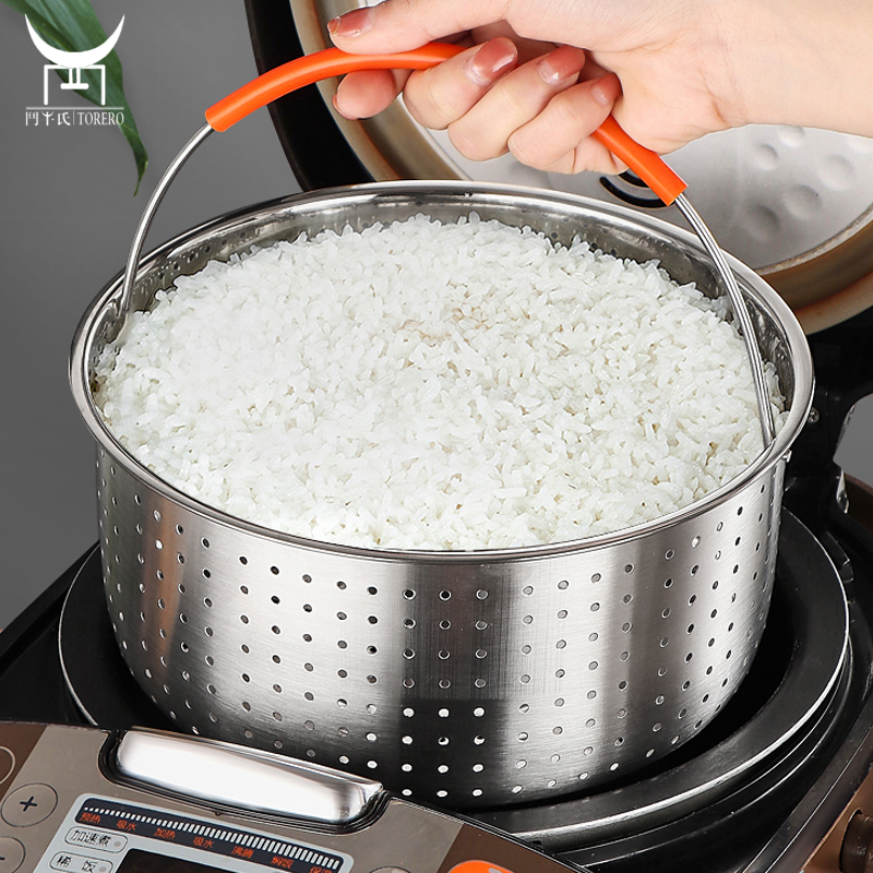 Пароварка из нержавеющей стали 304 с силиконовой ручкой