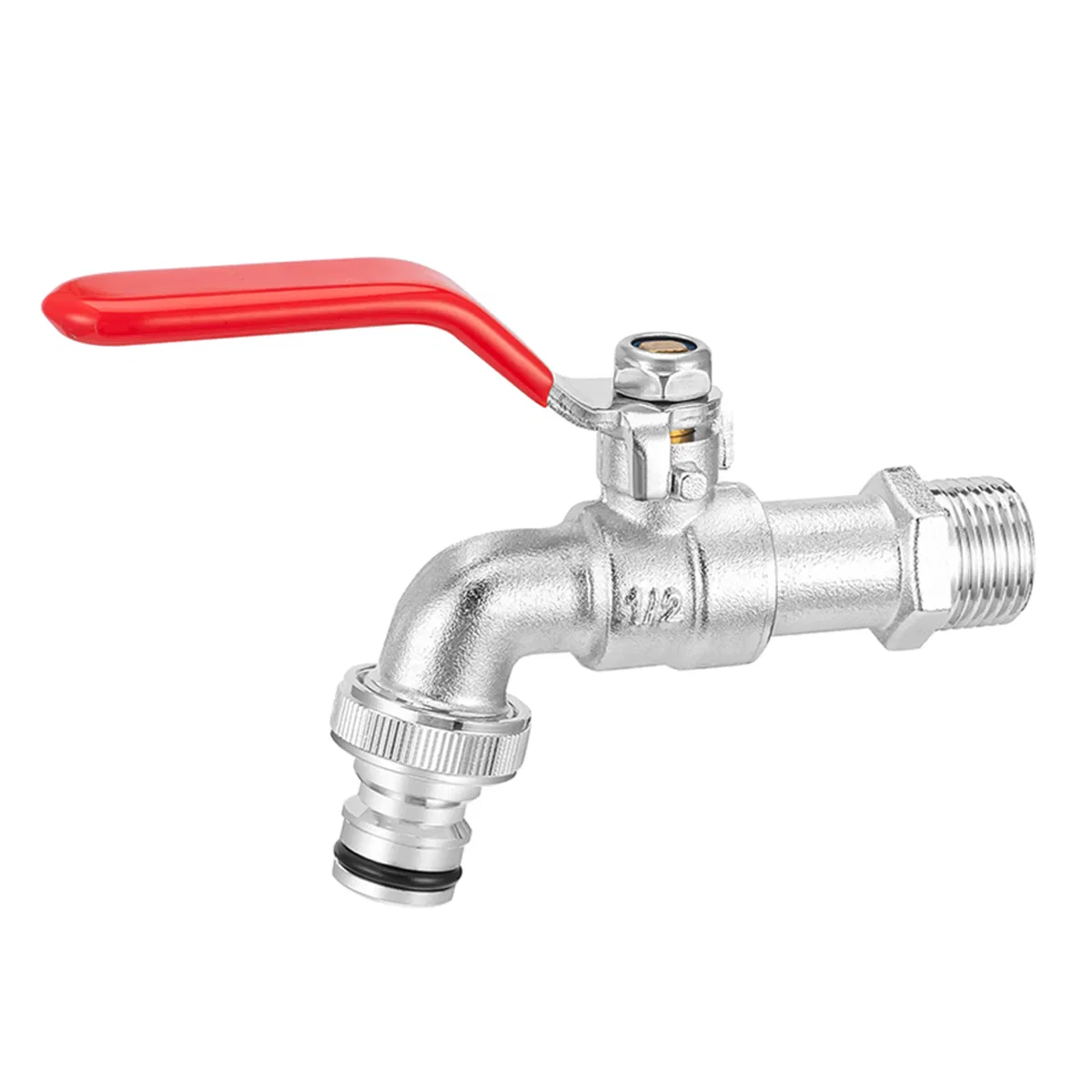 1/2" Nickel-Plated Zinc Alloy Water Nozzle Taps Washing Machine Water Taps