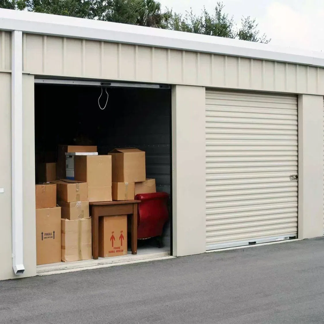 Canada Prefab Light Steel Structure Shed Metal Self Mini Unit Storage