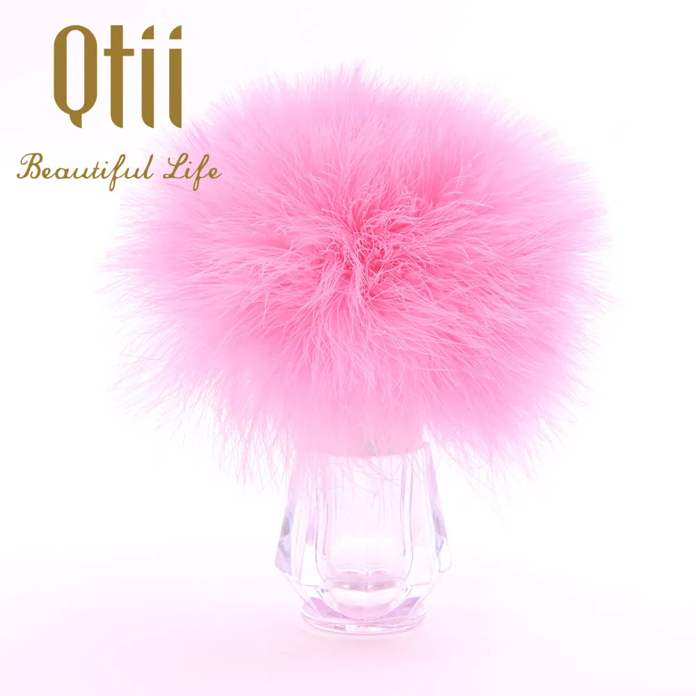 Natural Turkey Feather Big Puff with Handle Baby Body Powder Puff