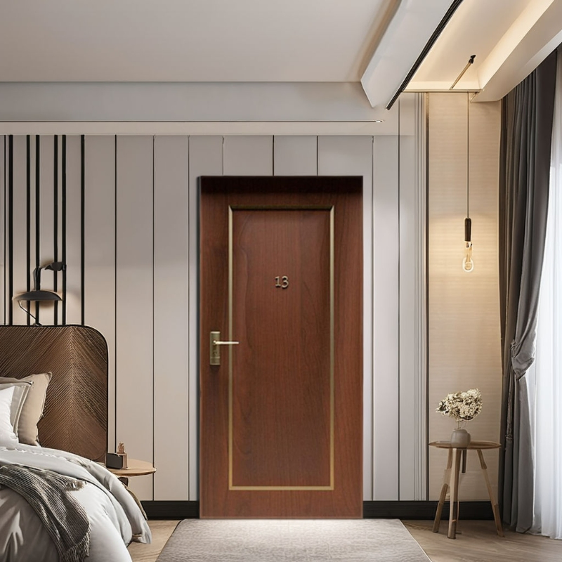 Lightweight Hollow Core Interior Wooden Door for Cost Effective Apartment Partition Setup