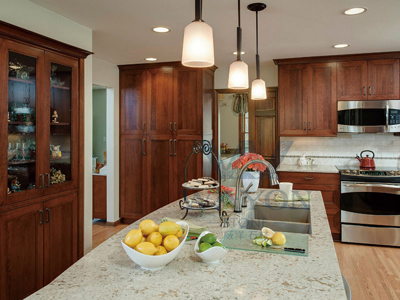 Artificial Quartz Stone Kitchen Countertop Manufacturer in Guangdong China
