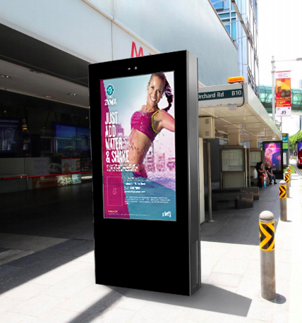 43 55 Inch Waterproof Outdoor LCD Interactive Display Player Advertising Kiosk Touch Screen Digital Signage Totem
