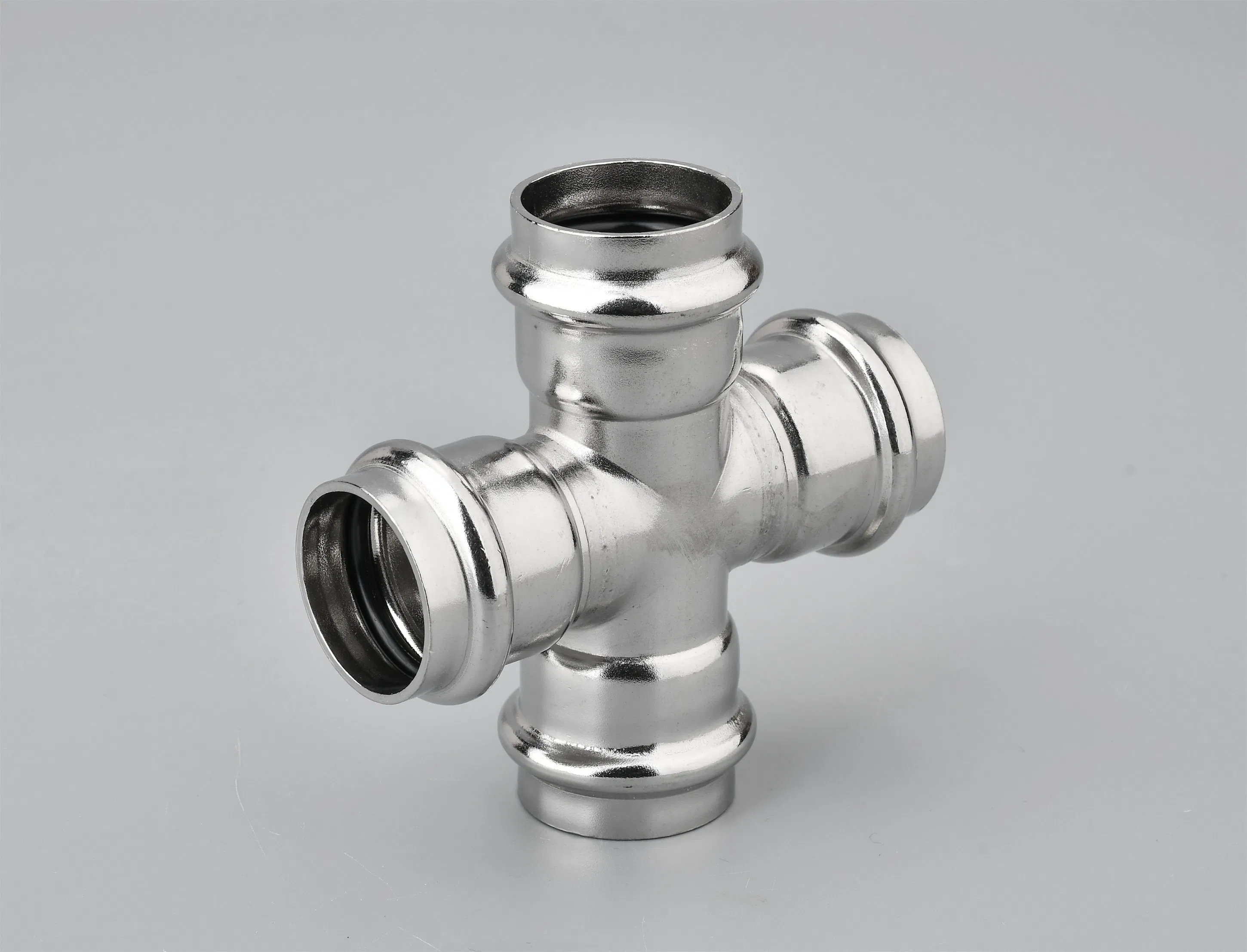 F304/316 Stainless Steel Press Fittings Cross