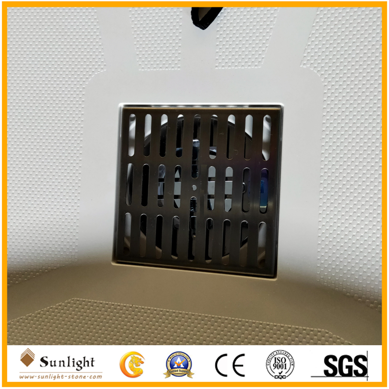 Rectangular SMC Shower Tray Base with Offset Drain