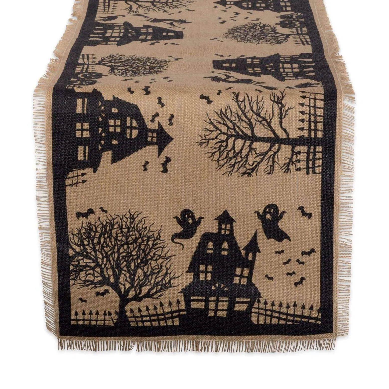 Custom Printed Durable Reusable Natural Burlap Jute Table Runner