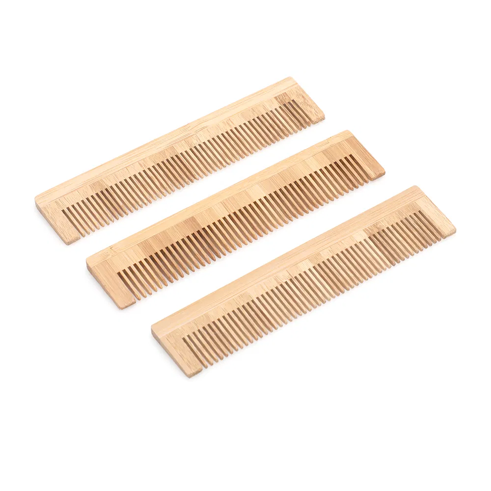 Premium Custom Brown Wooden Hotel Comb with Logo