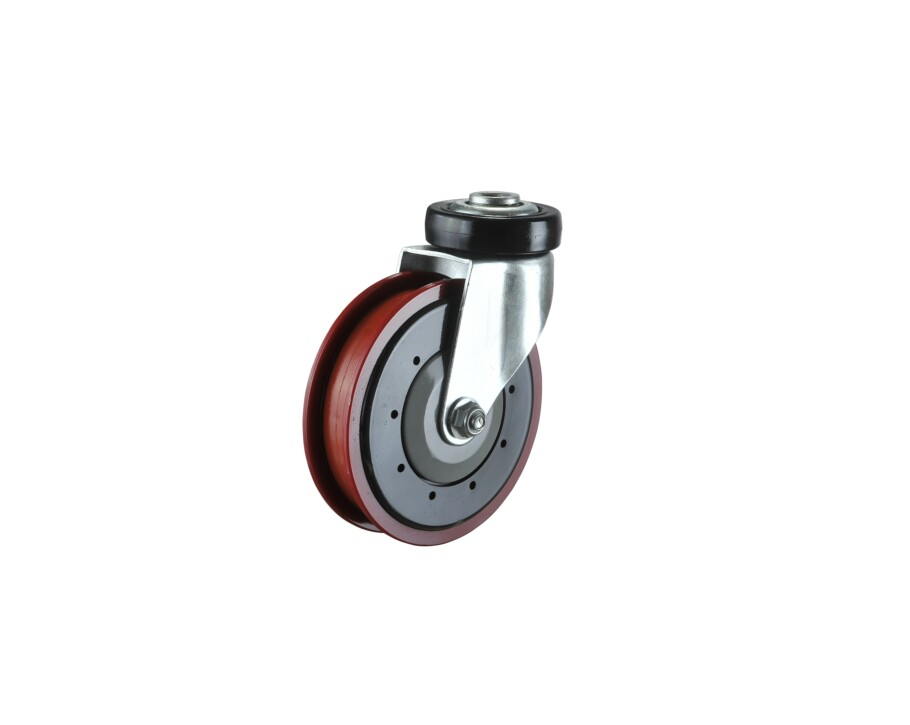 Factory 5 Inch Swivel Bolt Hole Shopping Trolley Wheel Escalator Castor Wheel