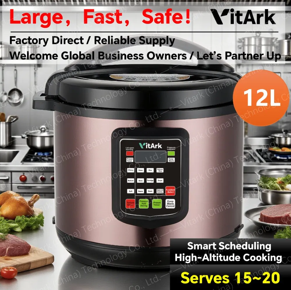 12L Industrial Electric Pressure Cooker Commercial Kitchen Use Manufacturer