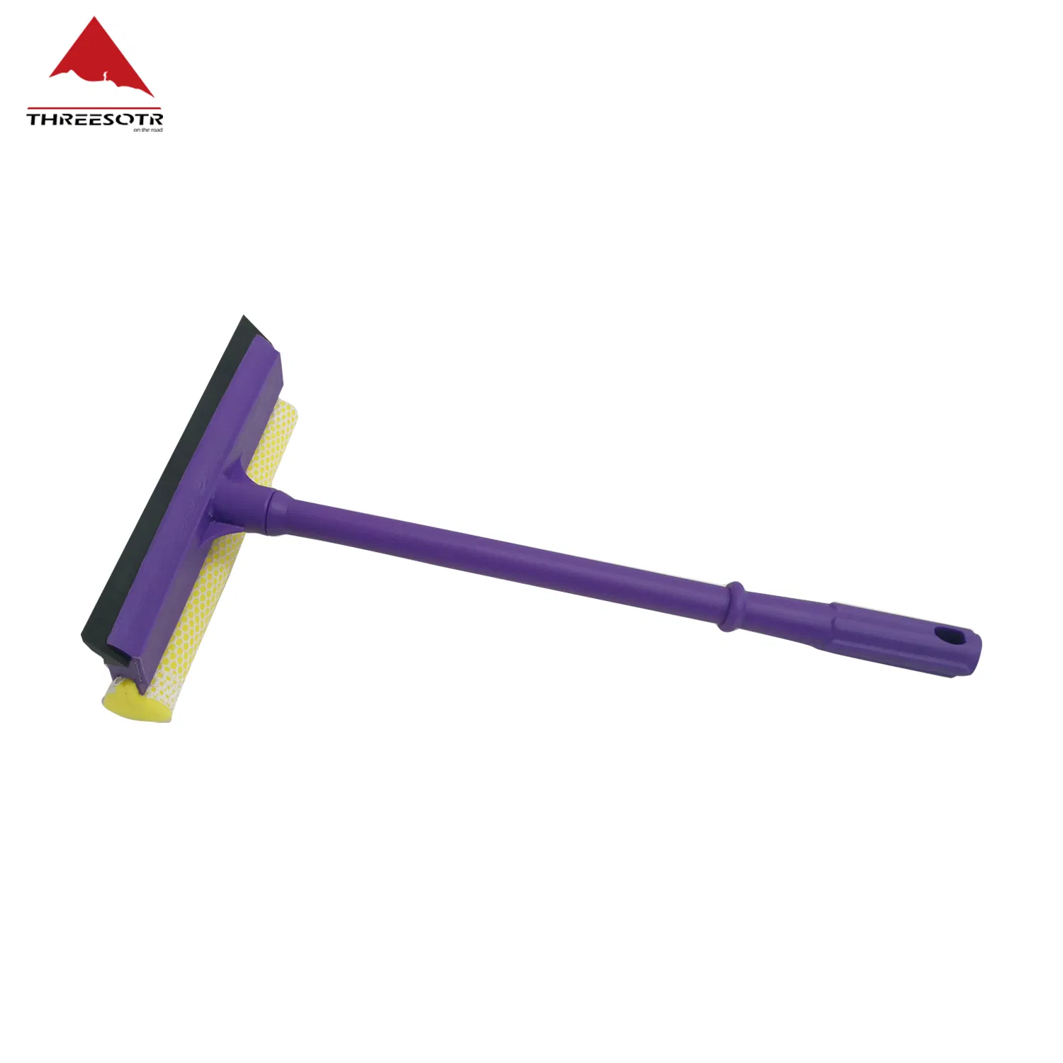 Blue Auto Windshield Squeegee and Sponge with 15" Handle