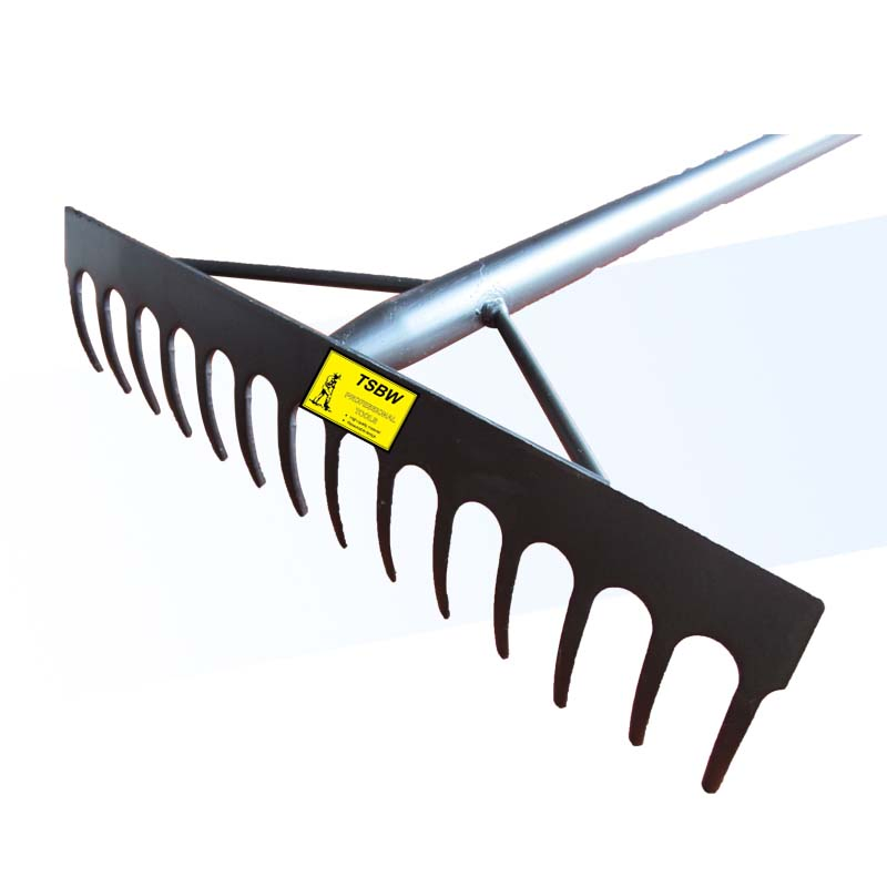 R106 Long Steel Handle Garden Farming Lawn Grass Agricultural Leaf Rake