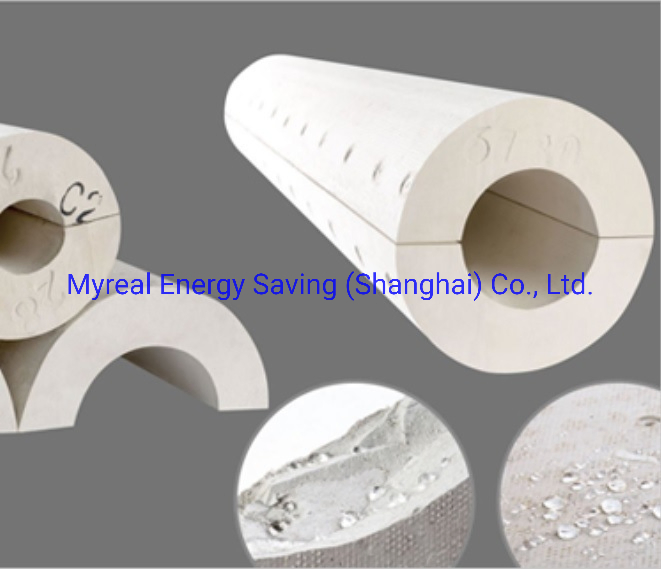 White Rigid Heatproof Calcium Silicate Pipe Insulation for Equipment