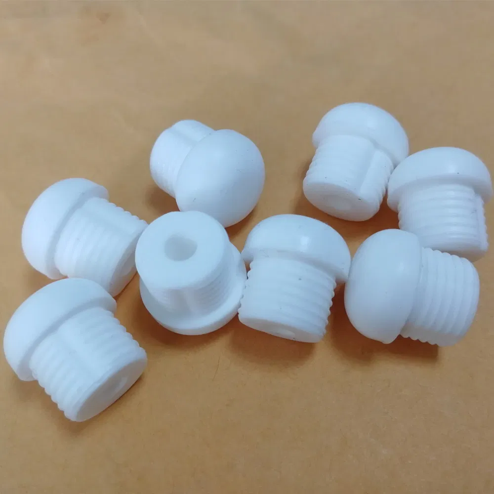 White Silicone Rubber Thread Screw for Toilet Seat Hinge