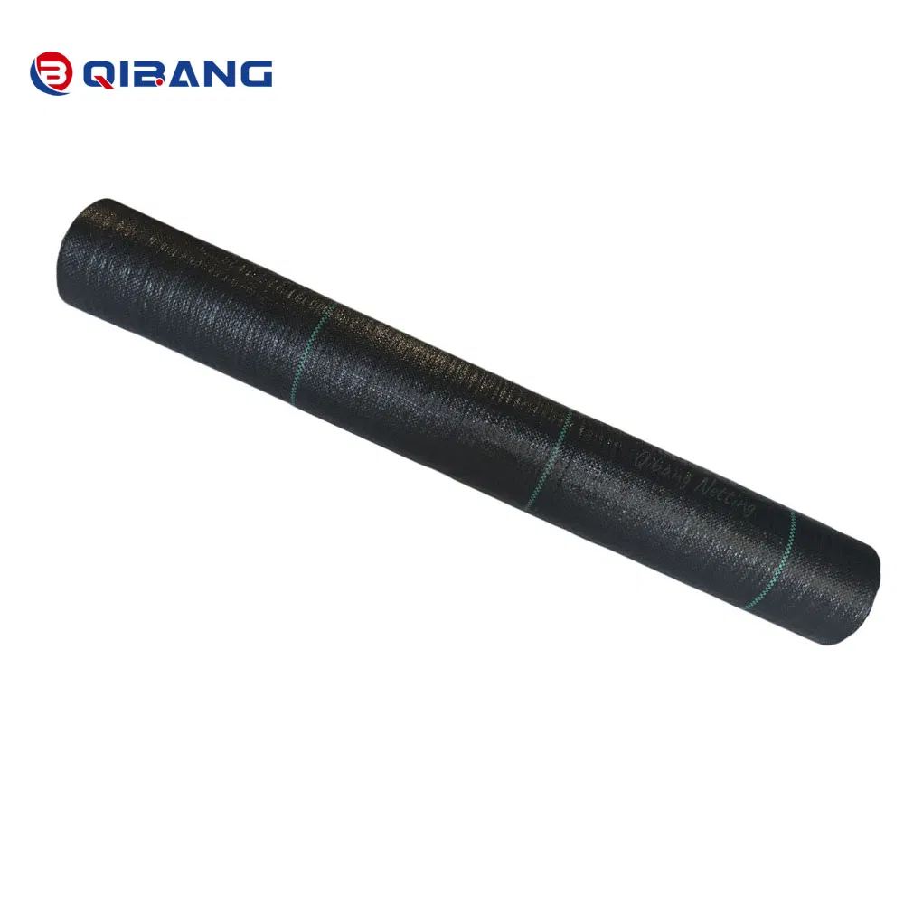 Breathable PE Woven 100GSM Black 2m X 100m Garden Bed Anti Weed Mat for Retail Nursery