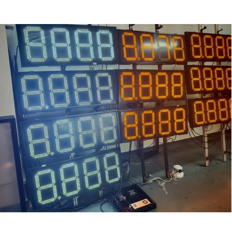 16inch LED Gas Fuel Price Sign with 7 Segment Large LED Display Digital