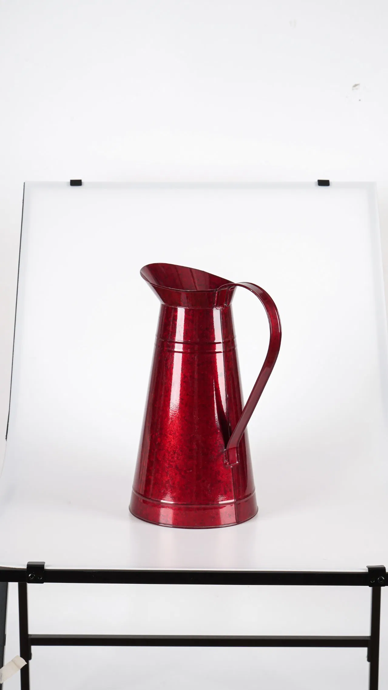 Wholesale Vintage Metal Farmhouse Decorative Pitcher Vase Rustic Metal Milk Jug