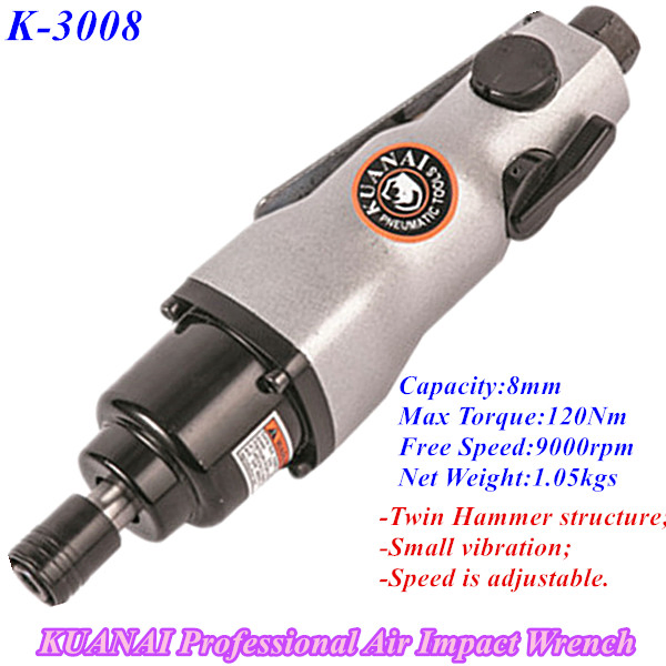 Пневматическая отвертка K-3008, 8мм, 120 Нм