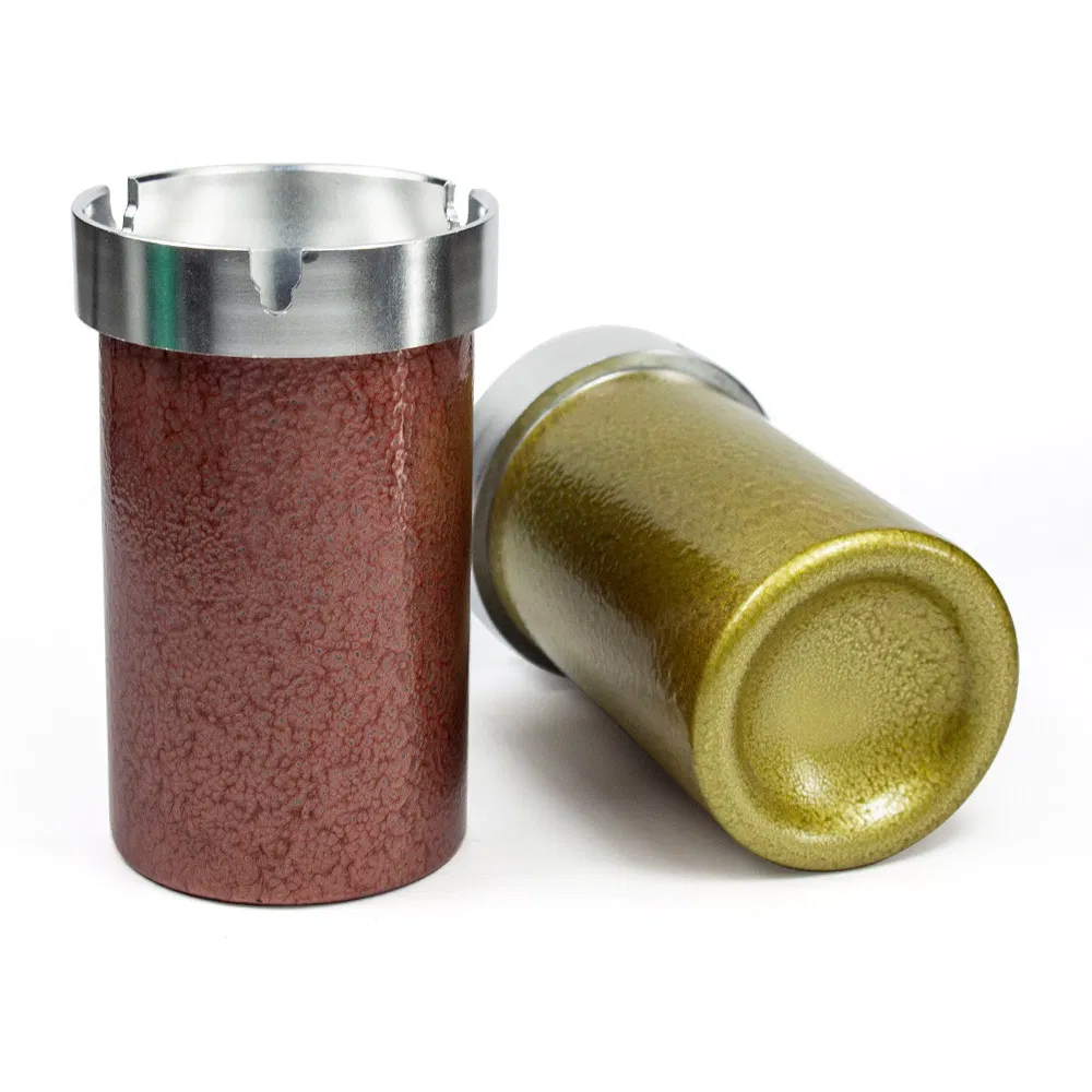 New Portable Car Aluminum Alloy Ashtray with Lid Metal Ashtray Smoking Accessories