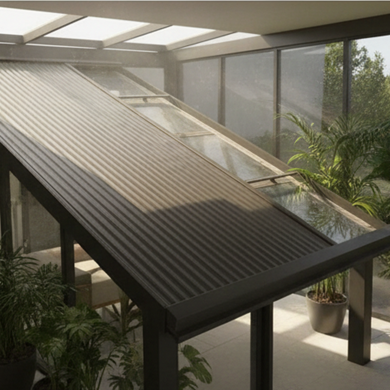 Factory Price Custom Electric Sliding Skylight, Flat Roof Awning, Terrace Skylight