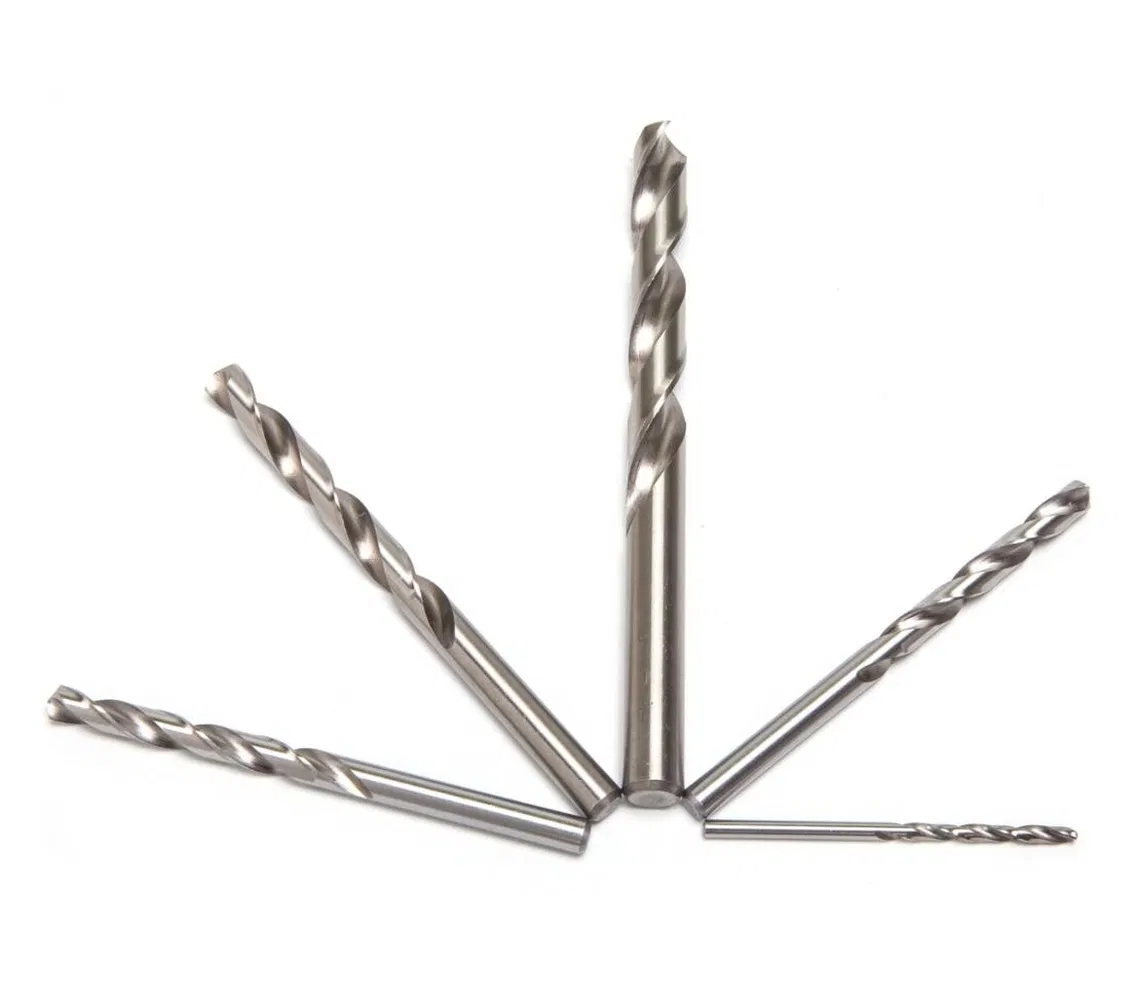 Hautine HSS Twist Drill Bits, Natural Color, Metric Size