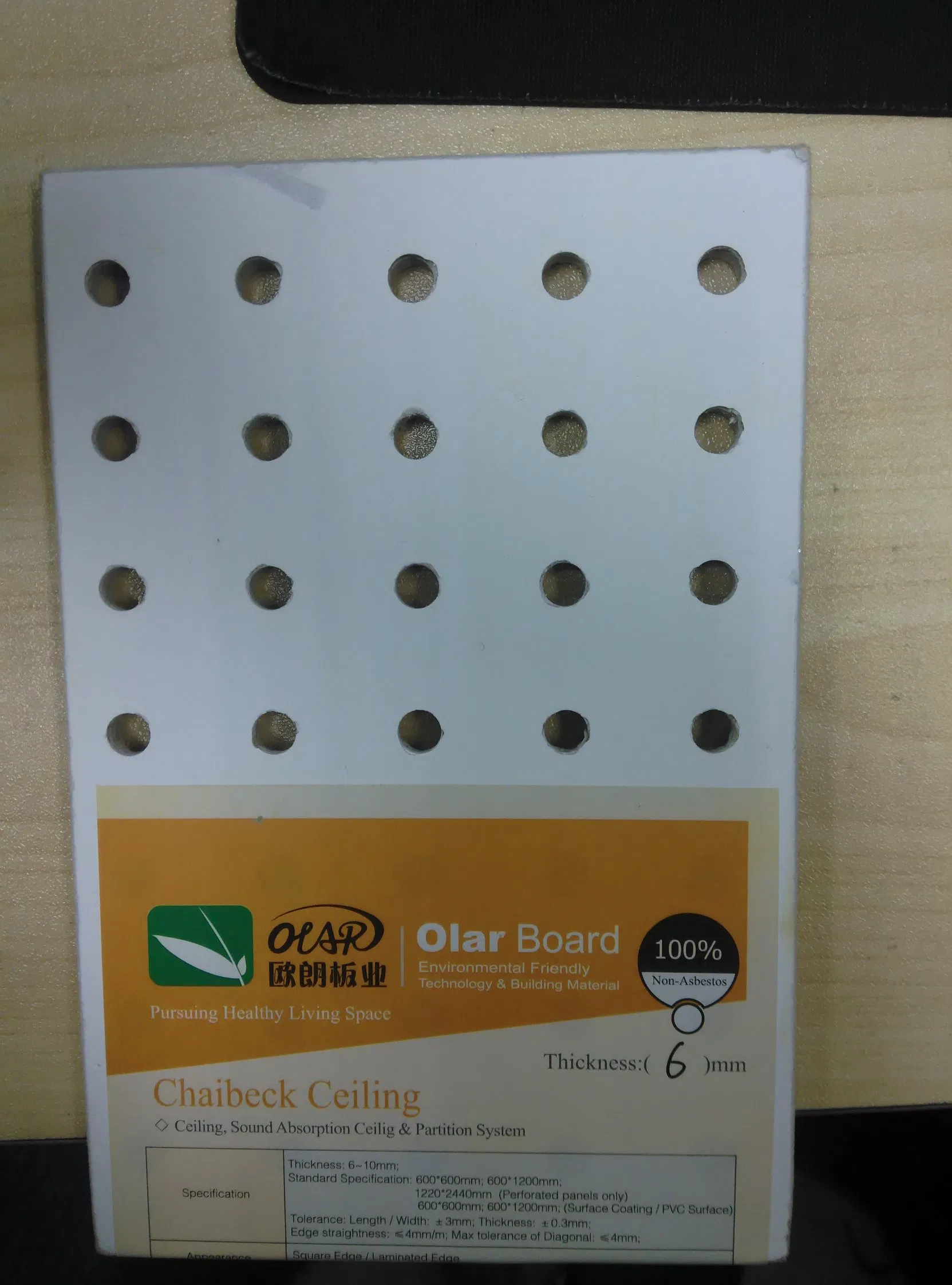 Fiber Cement Board Interior Ceiling Material Insulation Suspended Ceiling Tiles