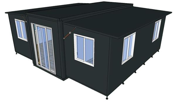 Sandwich Panel Prefabricated/Prefab Expandable Container House Good Price Foldable Mobile Portable Luxury Container for Single Apartment Steel Home