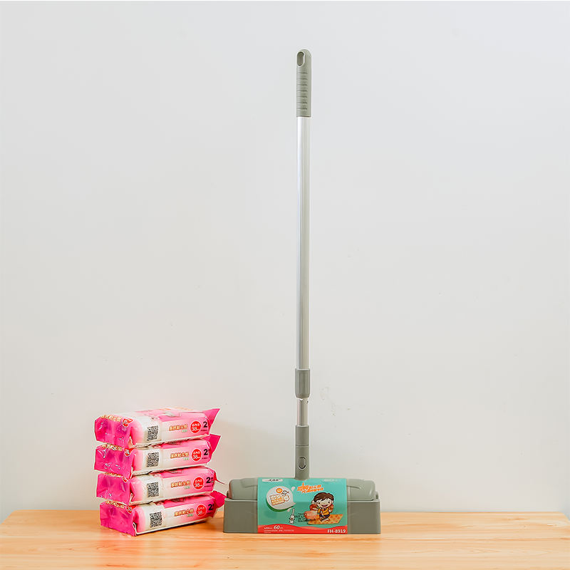 Retractable Long Handle Large Wide 23.5cm 30 60 100 Sheets Spiral Paper Adhesive Carpet Floor Dust Cleaning Sticky Mop Lint Roller