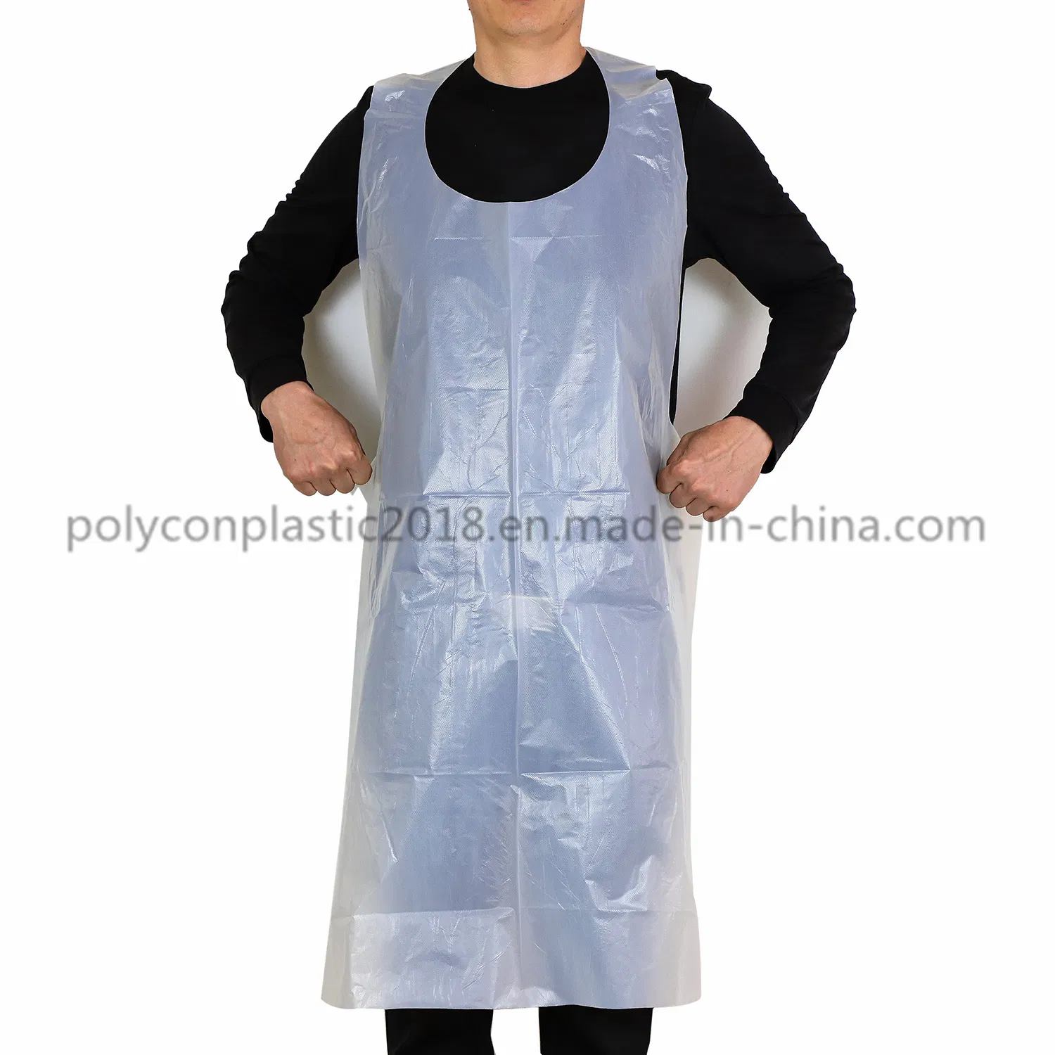 Clear Disposable Plastic PE Waterproof Restaurant Apron with Factory Price