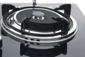 Goldk GS-040 Premium Quality Black 2 Burner Built-in Tempered Glass Infrared Cooker
