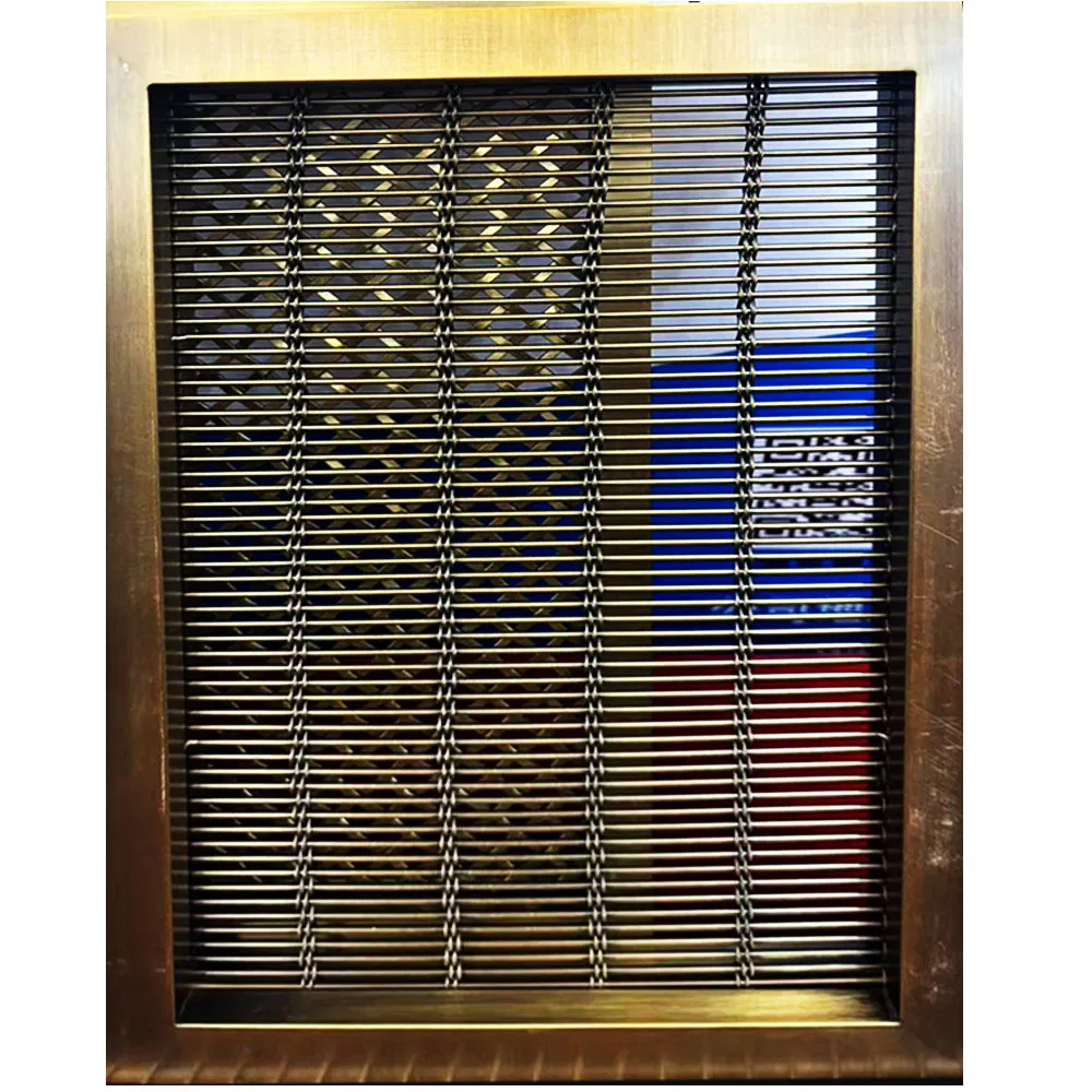 Brass Coated Artistic Mesh for Luxury Space Decoration