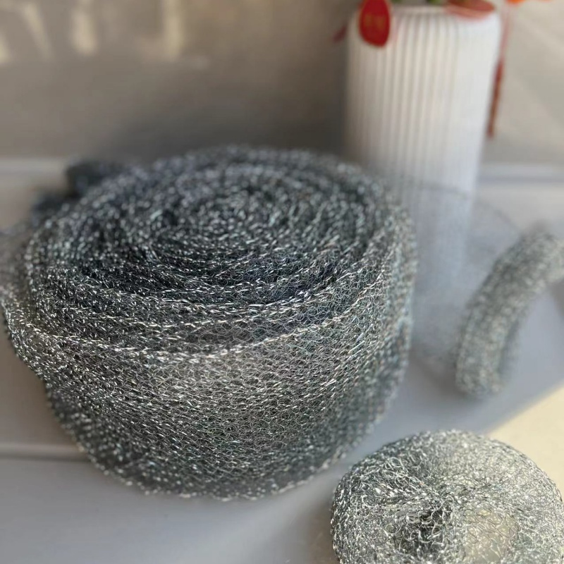 Pots Pans Cleaning Iron Mesh Scourer with Galvanized Gi Wire for Home Furniture