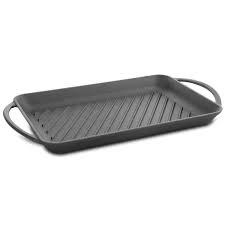 Non-Stick Rectangular Double Sided Grill Pan Square Grill Pan Griddle Cast Iron BBQ Grill Pan