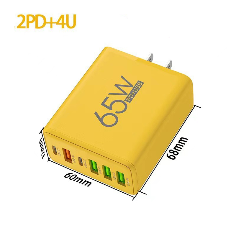 Зарядное устройство 120W с двумя USB-C PD и QC3.0