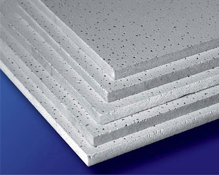 9mm Thickness Acoustic Mineral Fiber Board False Ceiling Acoustic Suspended Gypsum Board