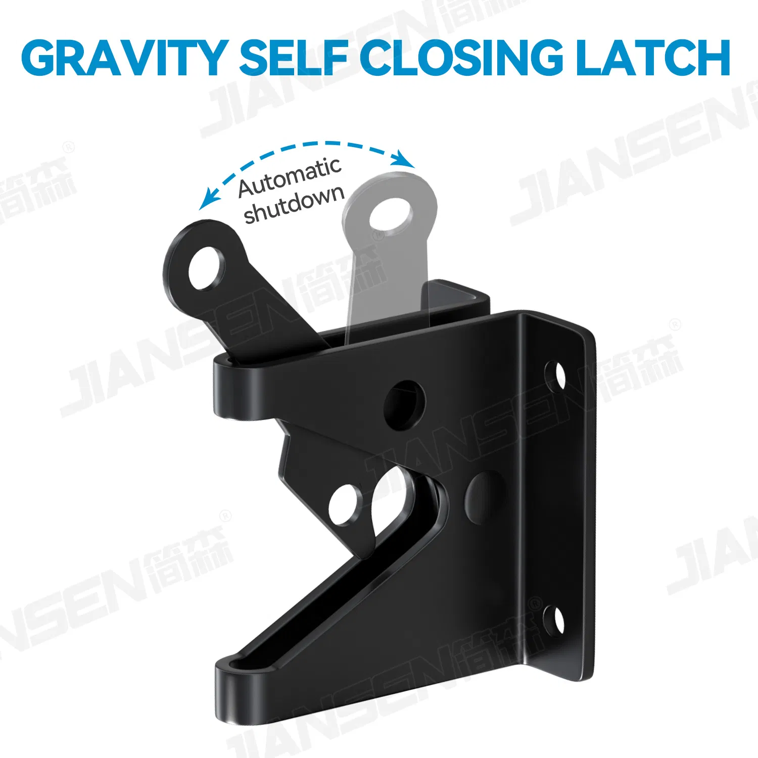 Premium Self-Locking Gate Latch for Wooden and Metal Fences