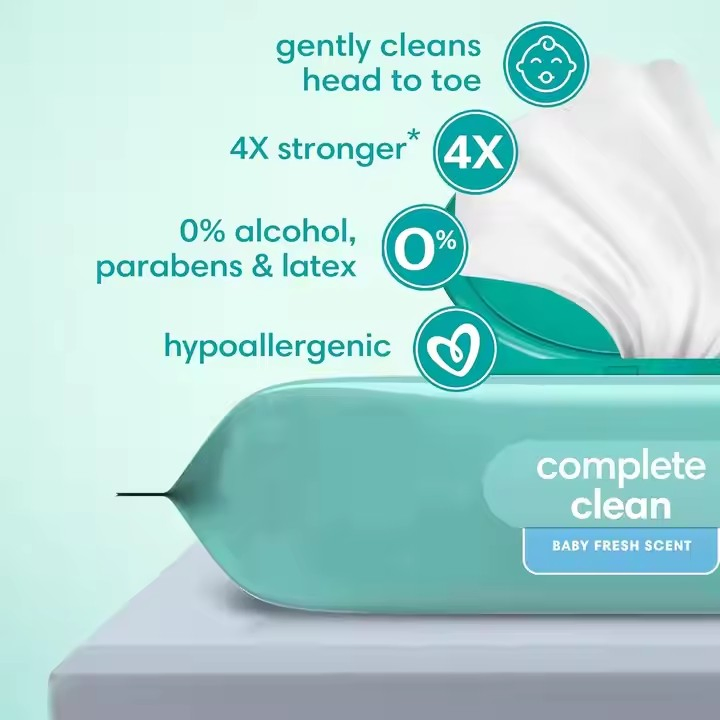 Non Woven Individually Wrapped Custom Antibacterial Disposable Wet Tissue Wipes