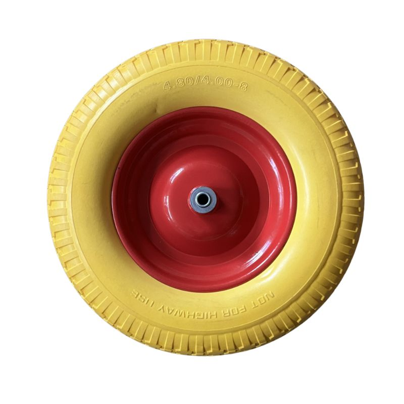 16 Inch Flat Free PU Foam Wheel Barrow Wheel 4.00-8