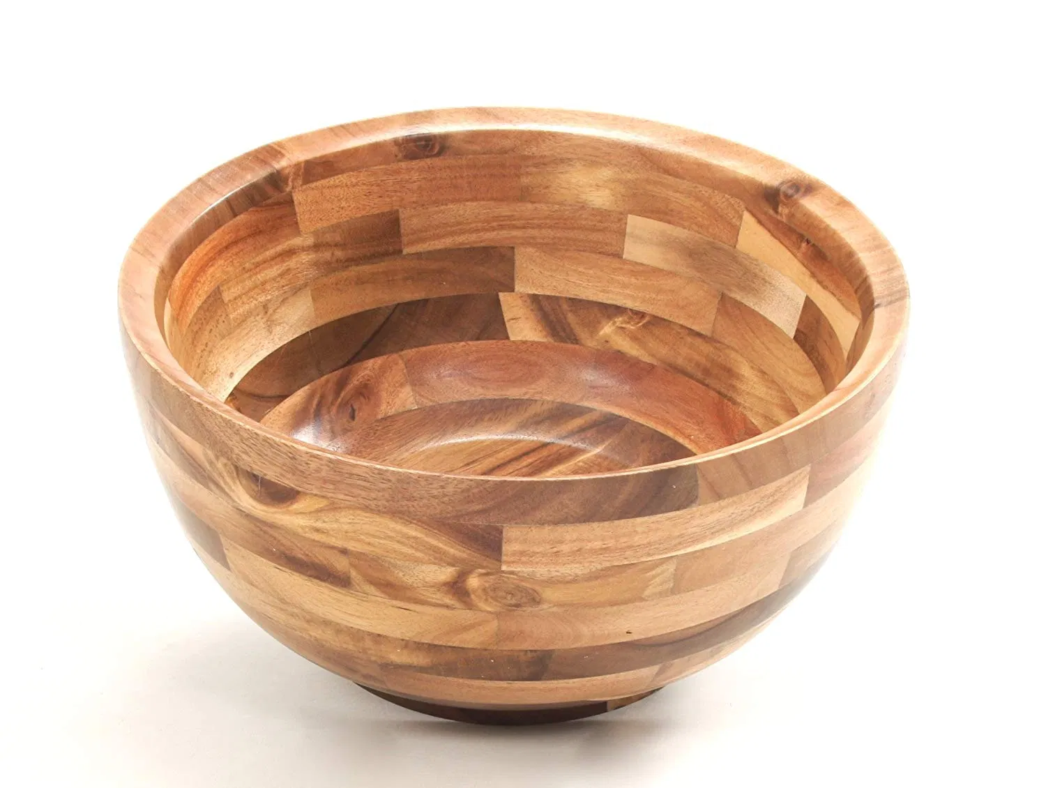 Wooden Salad Bowls Serving Bowl & Mixing Bowl Natural